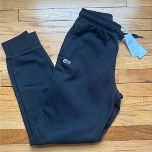 Lacoste NWTs Men’s Black Joggers with Logo